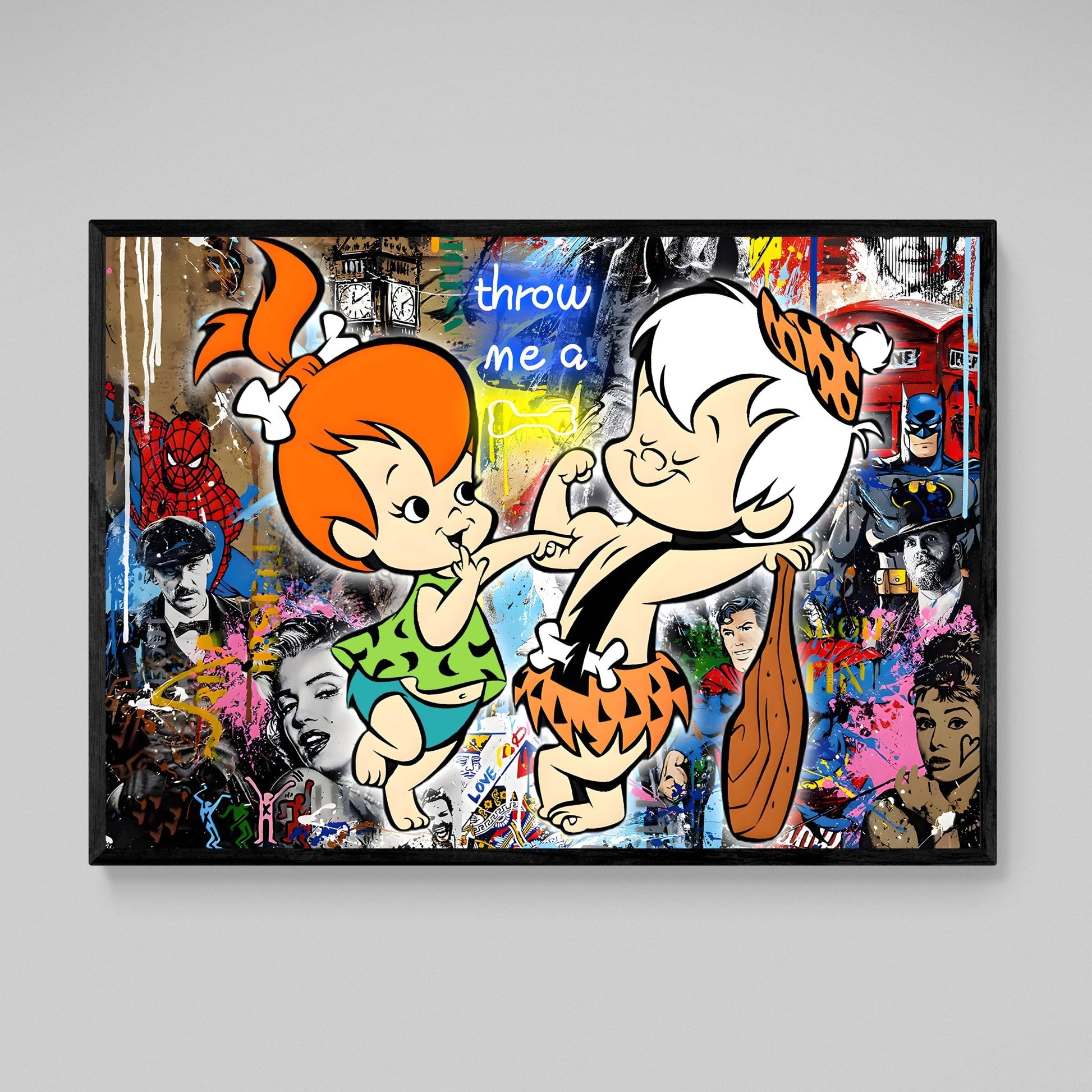 Graffiti Cartoons Wall Art - The Trendy Art
