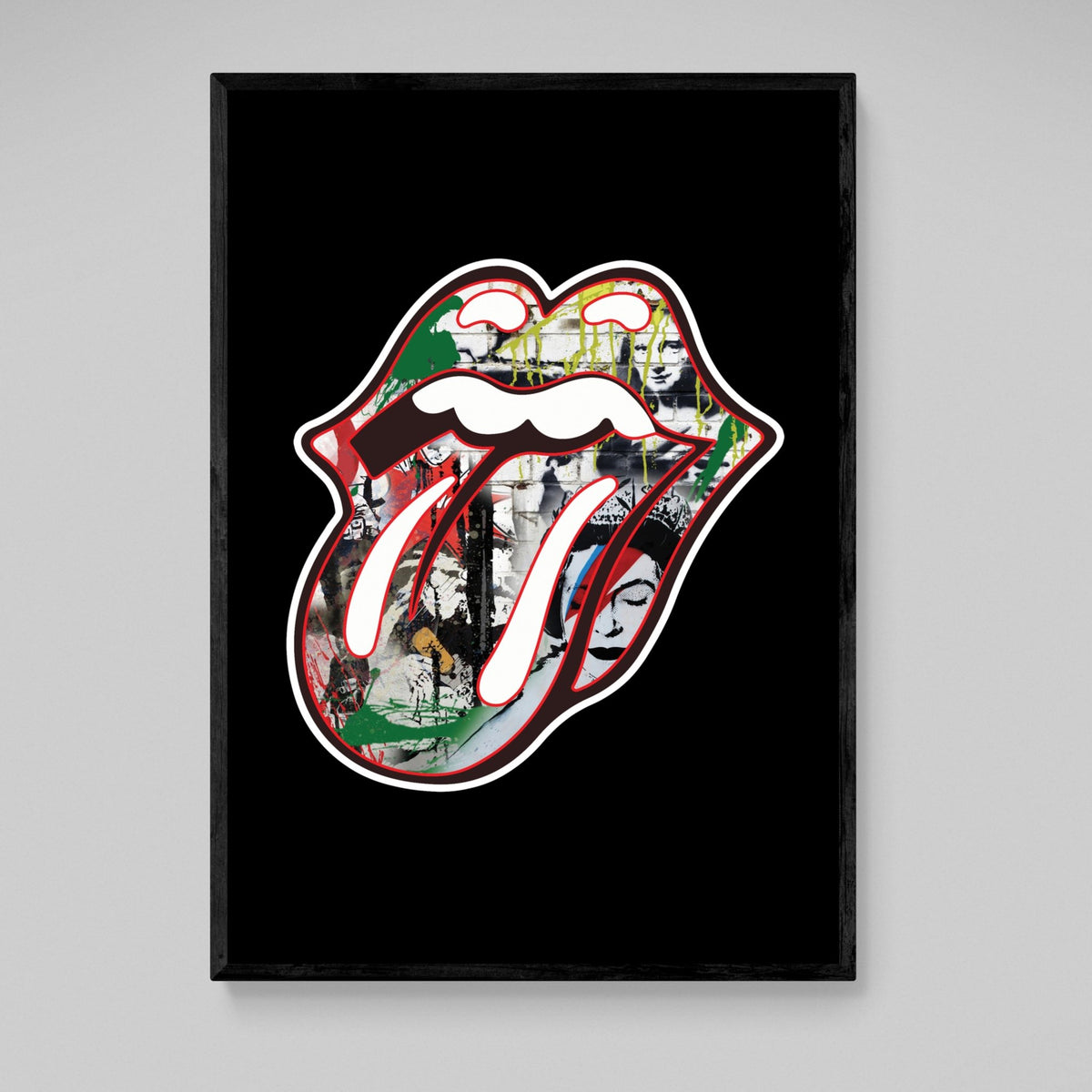 Graffiti Lips Wall Art - The Trendy Art