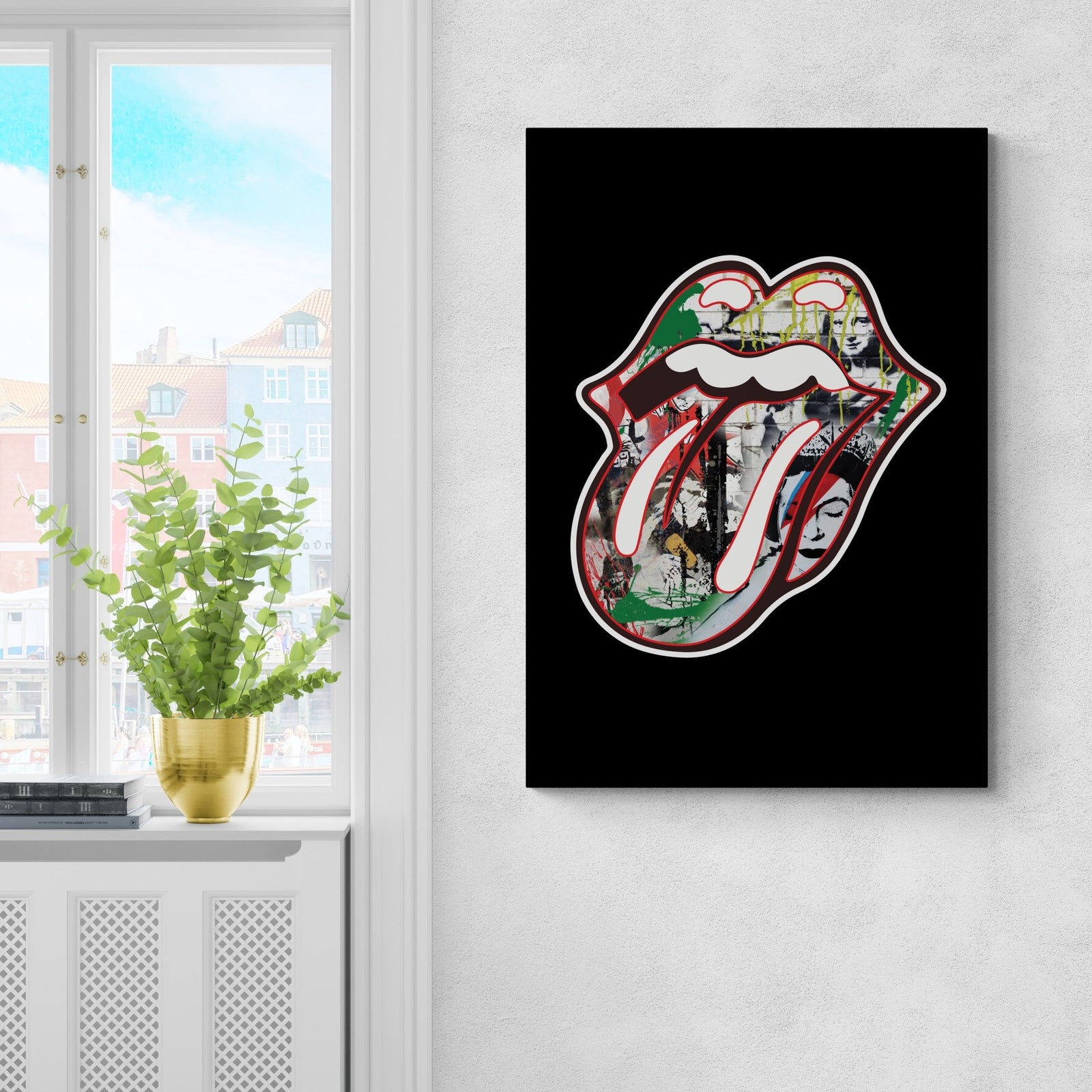 Graffiti Lips Wall Art - The Trendy Art