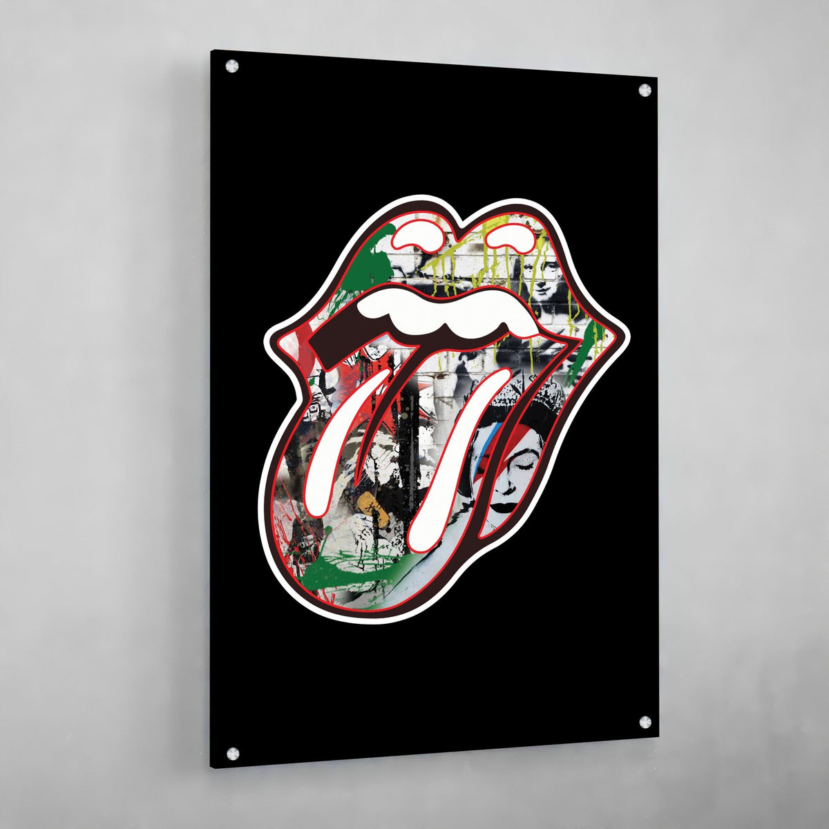 Graffiti Lips Wall Art - The Trendy Art