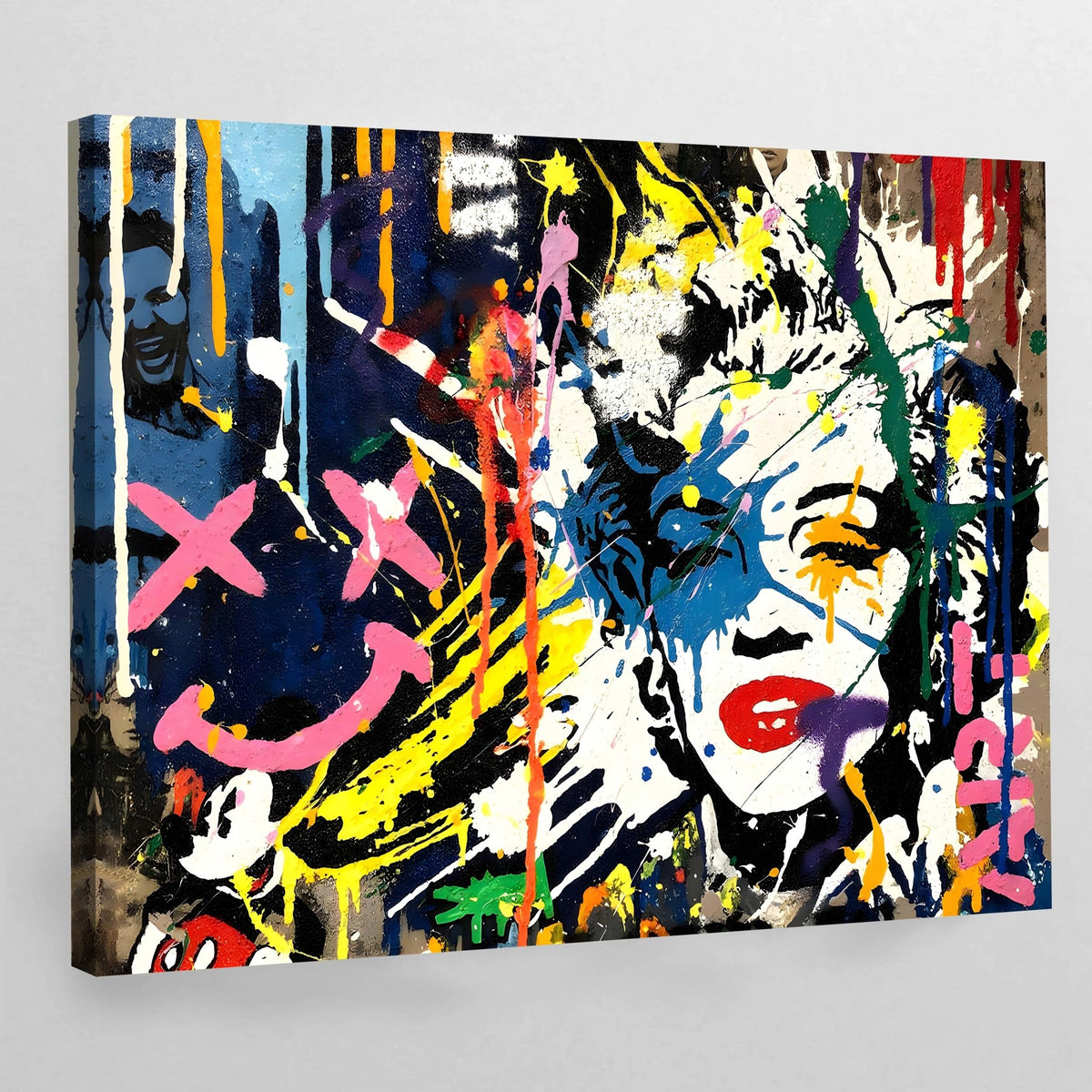 Graffitis Canvas Wall Art - The Trendy Art