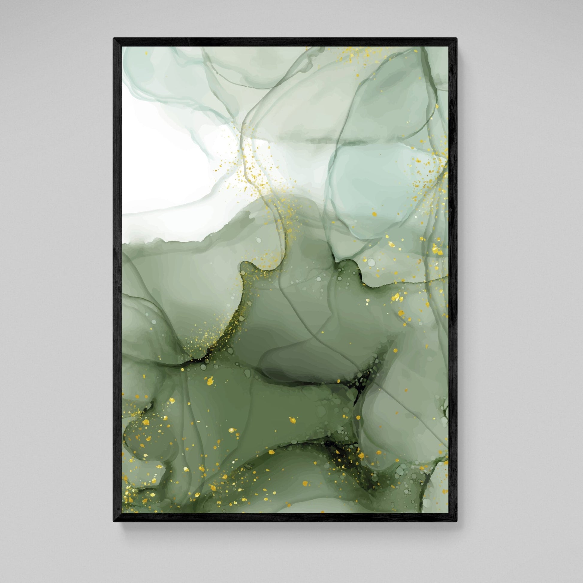 Green Marble Wall Art - The Trendy Art