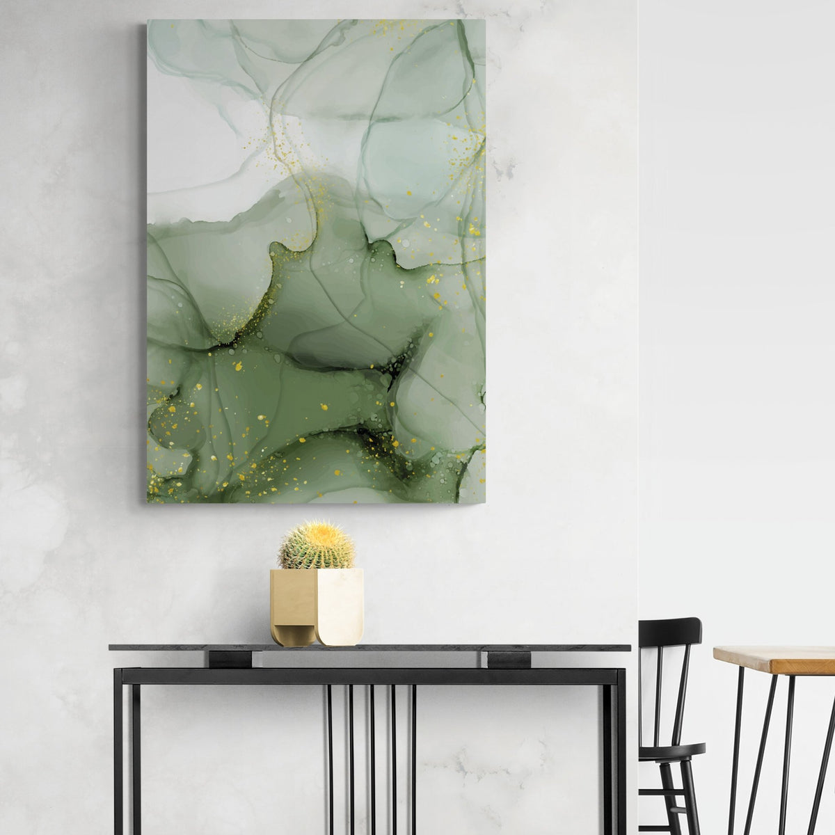 Green Marble Wall Art - The Trendy Art