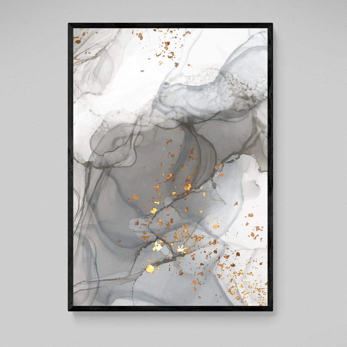 Grey Marble Wall Art - The Trendy Art