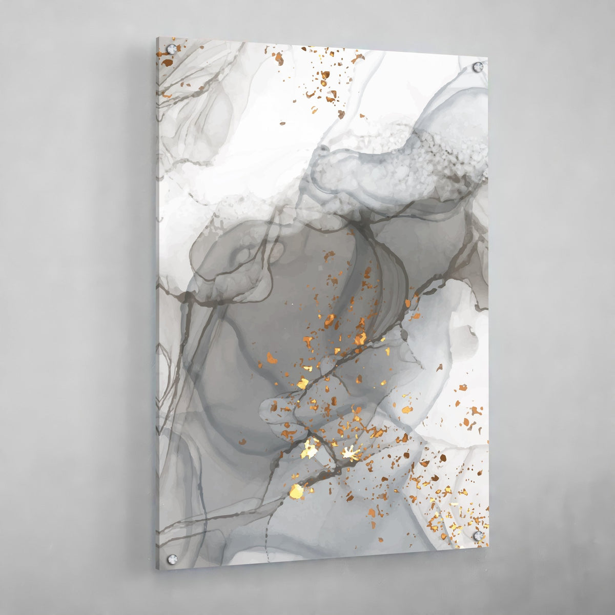 Grey Marble Wall Art - The Trendy Art