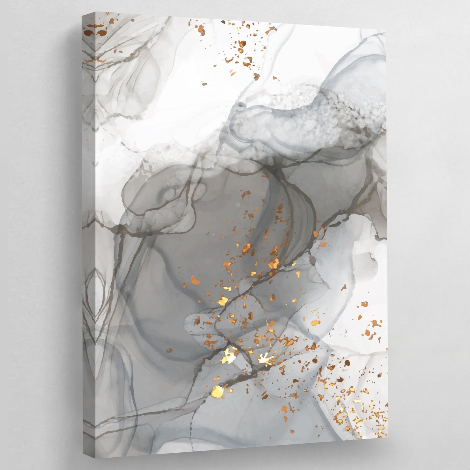 Grey Marble Wall Art - The Trendy Art