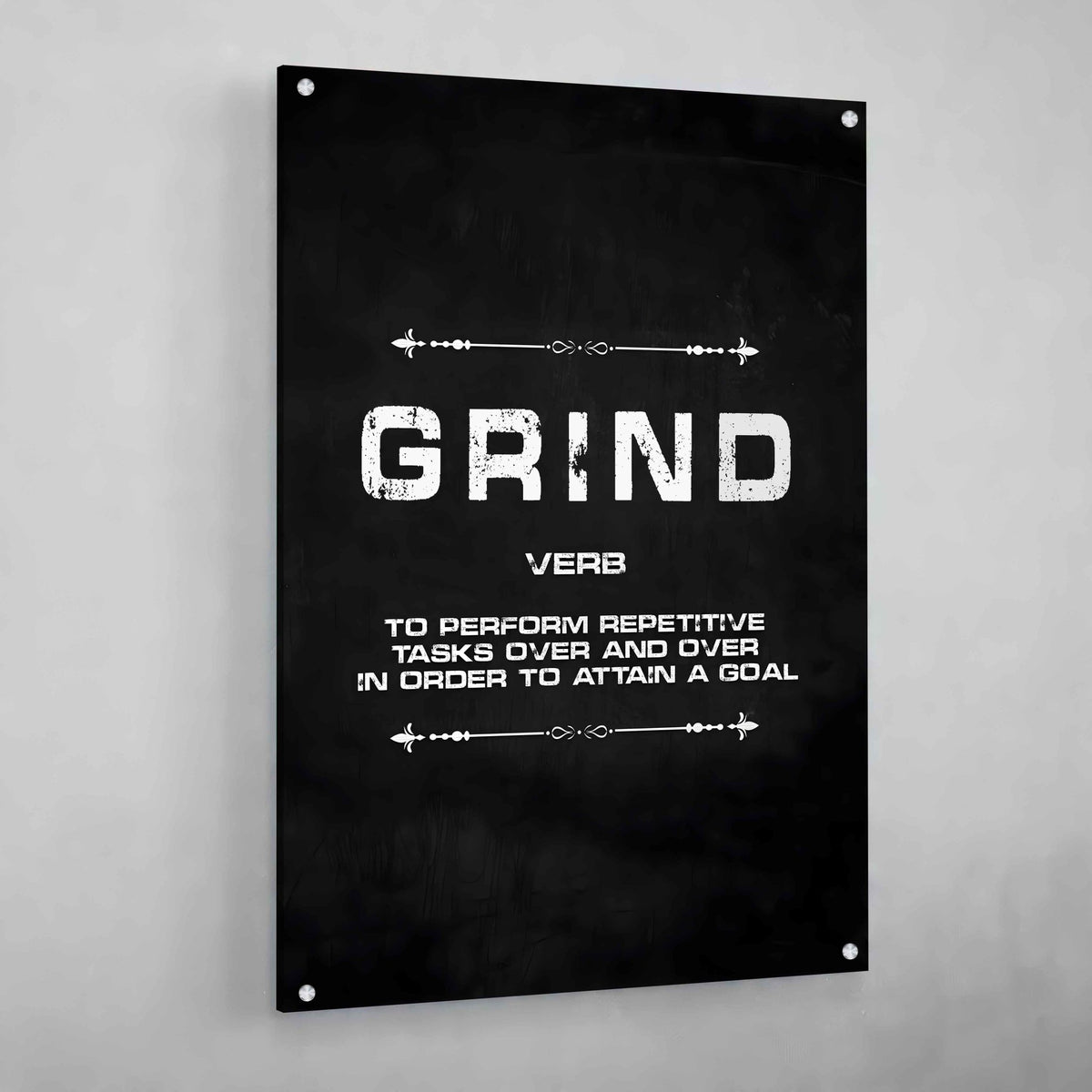 Grind Hustle Execution Wall Art - The Trendy Art