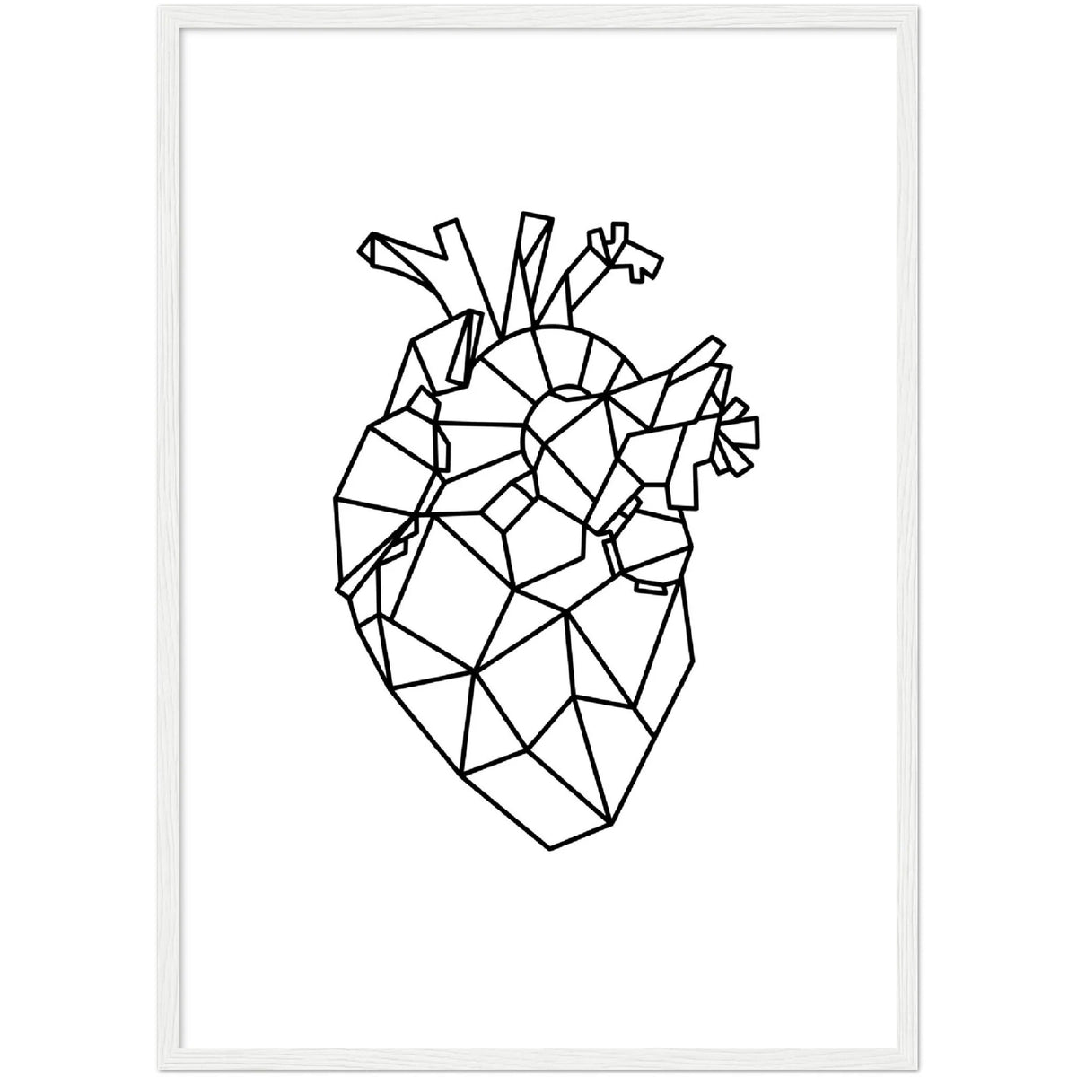 Heart Geometric Wall Art - The Trendy Art