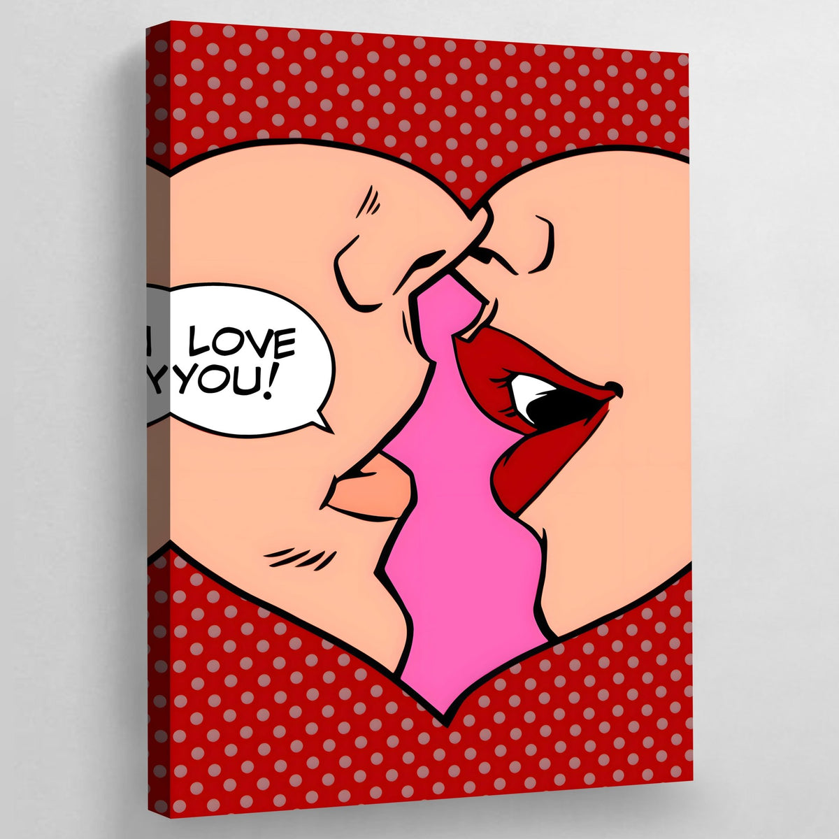 Heart Pop Art Canvas - The Trendy Art