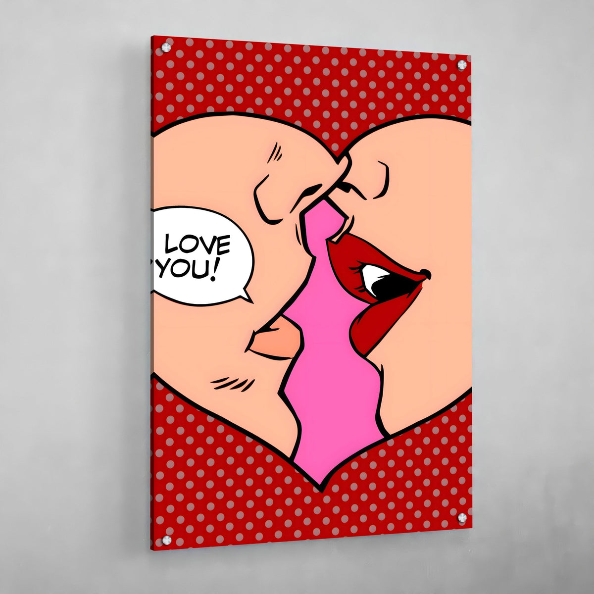 Heart Pop Art Canvas - The Trendy Art