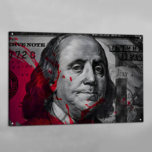 Hundred Dollar Bill Wall Art - The Trendy Art