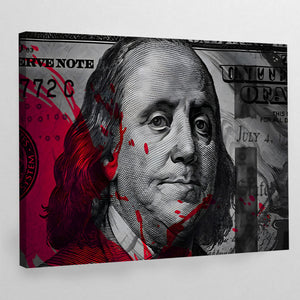Hundred Dollar Bill Wall Art - The Trendy Art