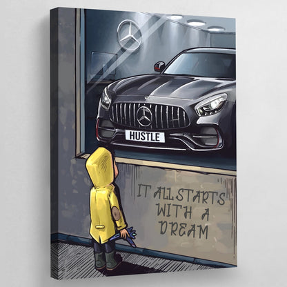 It All Starts With A Dream Wall Art - The Trendy Art
