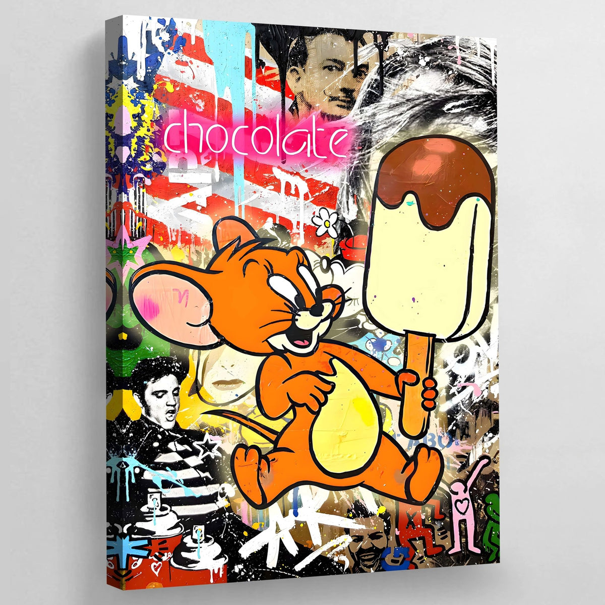 Jerry Graffiti Wall Art - The Trendy Art