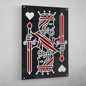 King Of Hearts Wall Art - The Trendy Art