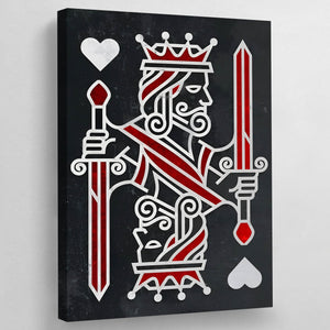 King Of Hearts Wall Art - The Trendy Art