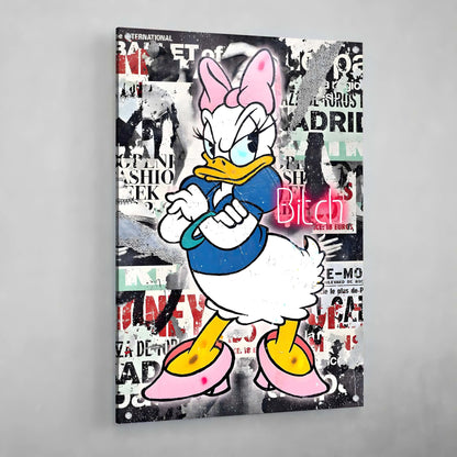 Lady Duck Graffiti Wall Art - The Trendy Art