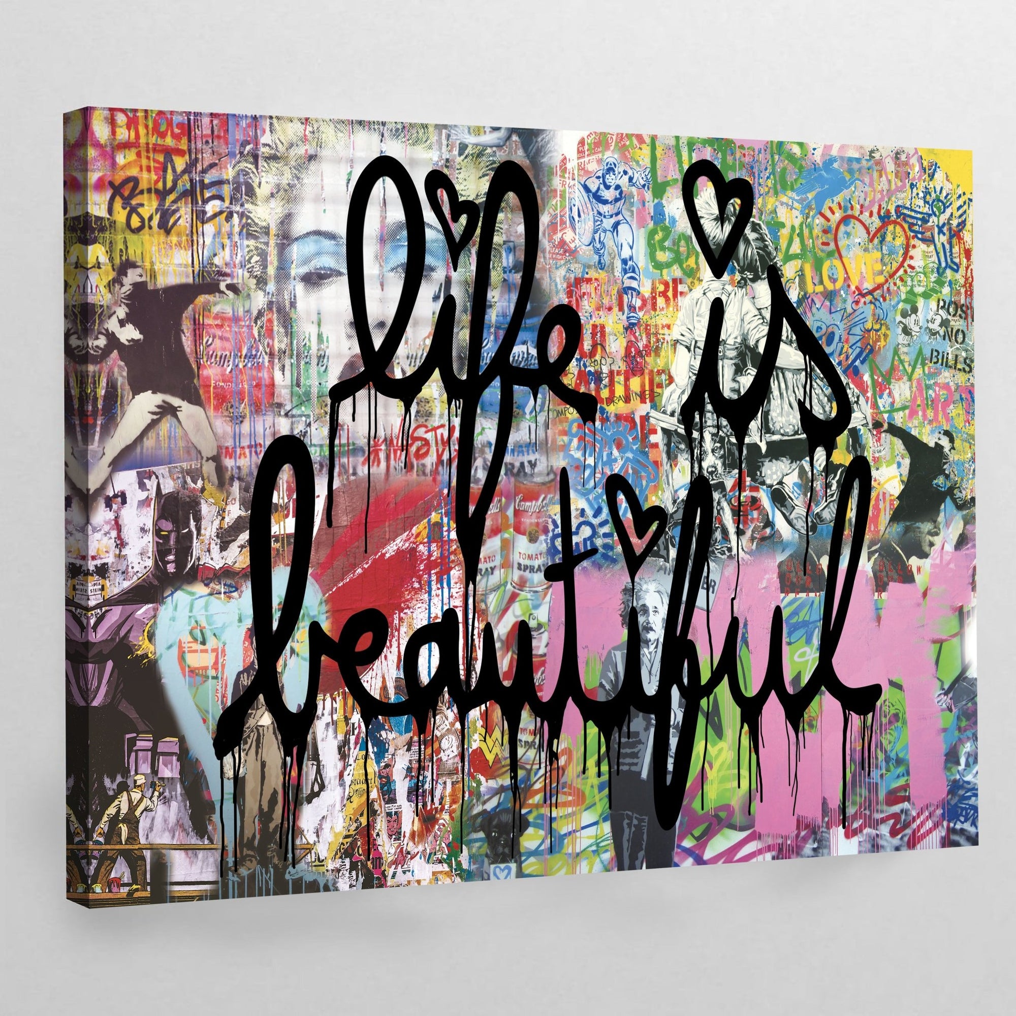 Large Life Is Beautiful Wall Art - The Trendy Art