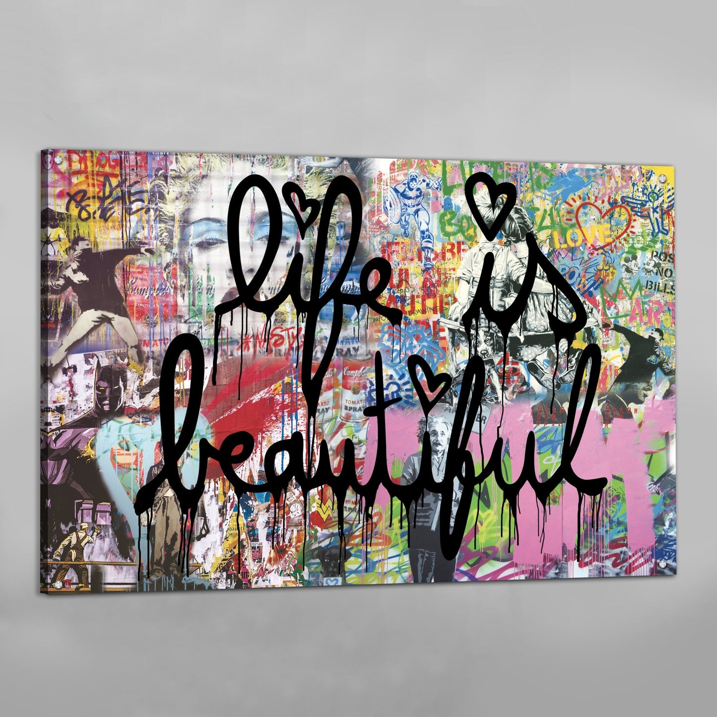 Large Life Is Beautiful Wall Art - The Trendy Art