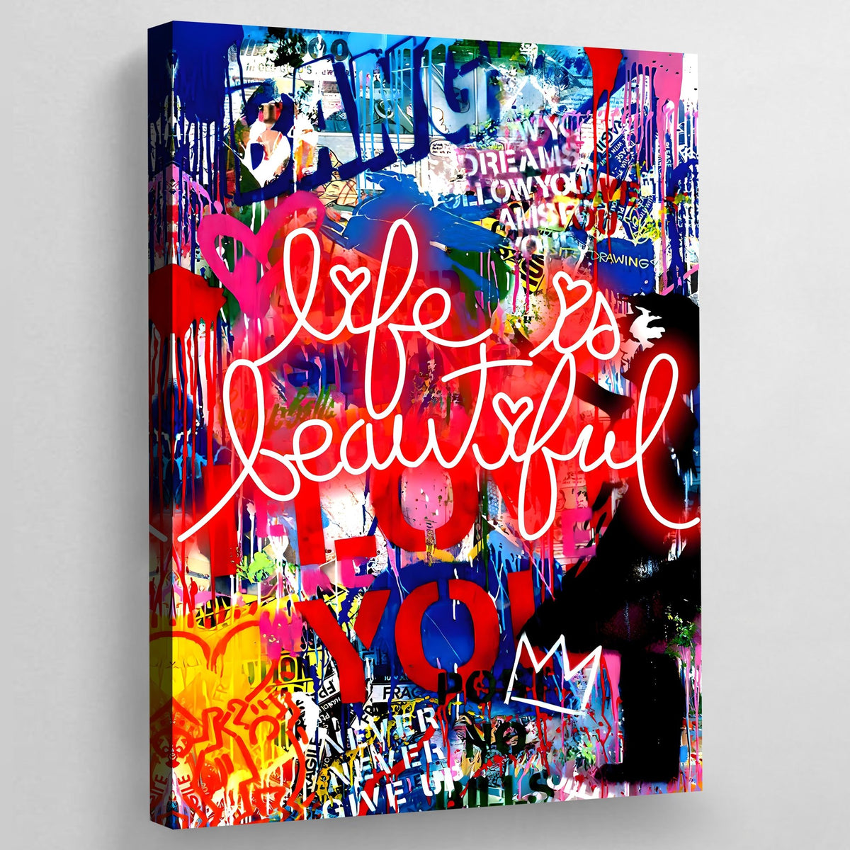 Life Is Beautiful Banksy Wall Art - The Trendy Art