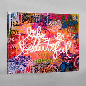 Life Is Beautiful Canvas - The Trendy Art