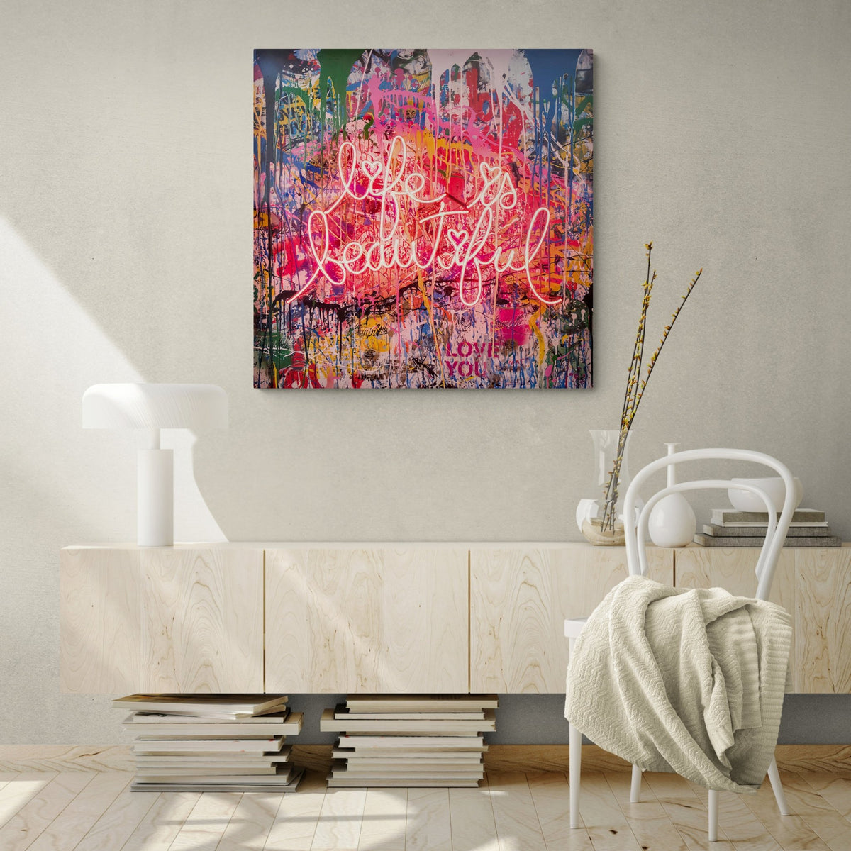 Life is Beautiful Wall Art - The Trendy Art