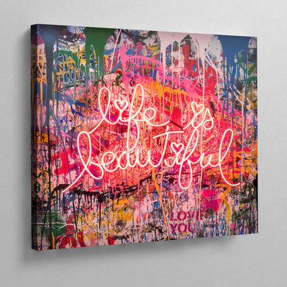 Life is Beautiful Wall Art - The Trendy Art