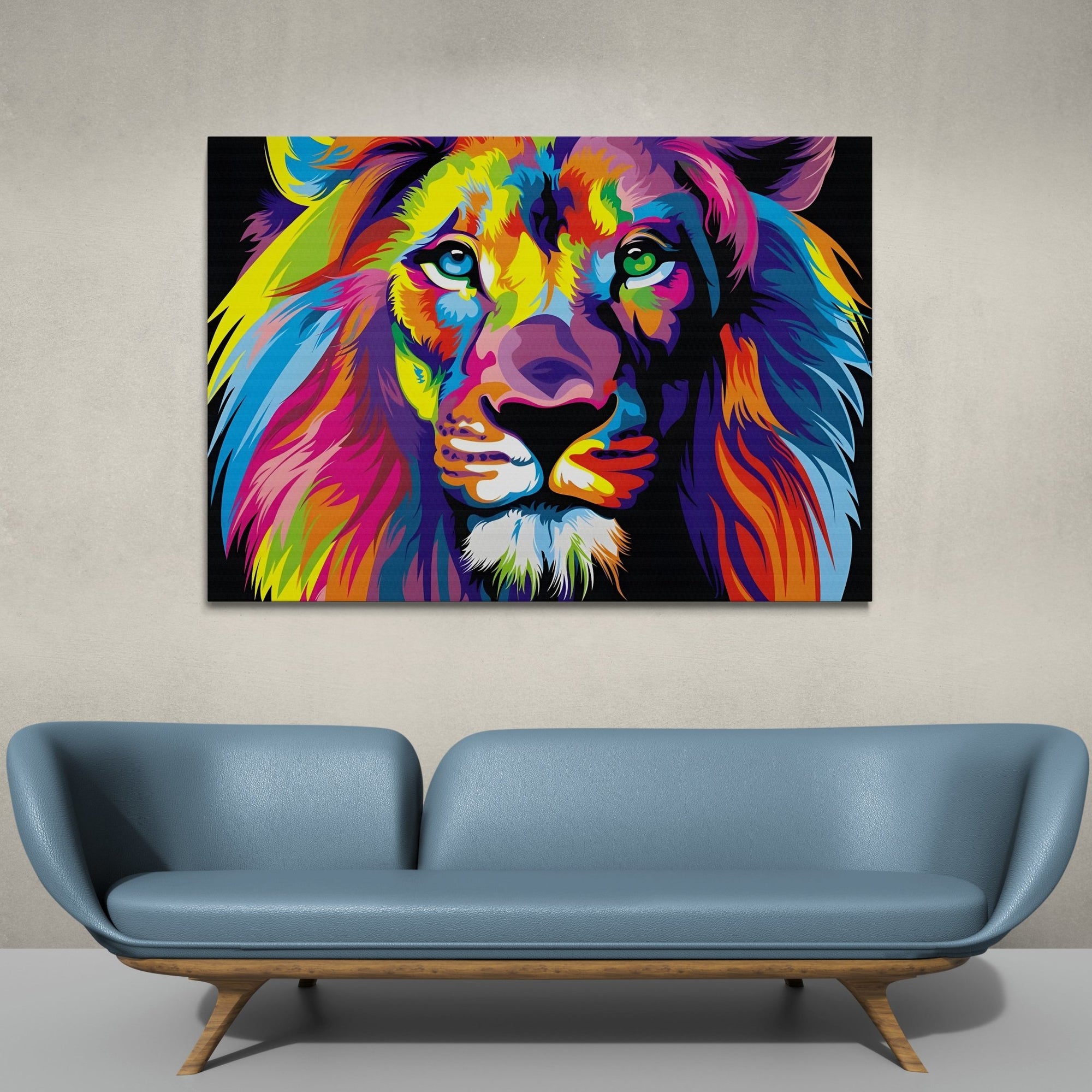 Lion Pop Art Canvas - The Trendy Art