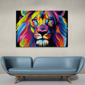 Lion Pop Art Canvas - The Trendy Art