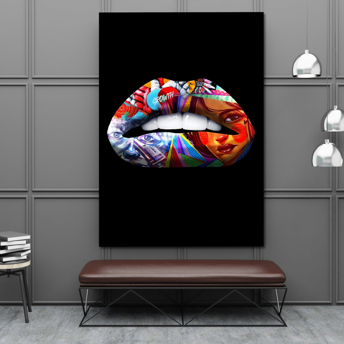 Lips Canvas Art - The Trendy Art
