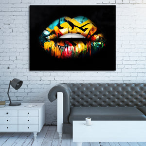 Lips Canvas Painting - The Trendy Art
