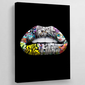 Lips Canvas Wall Art - The Trendy Art