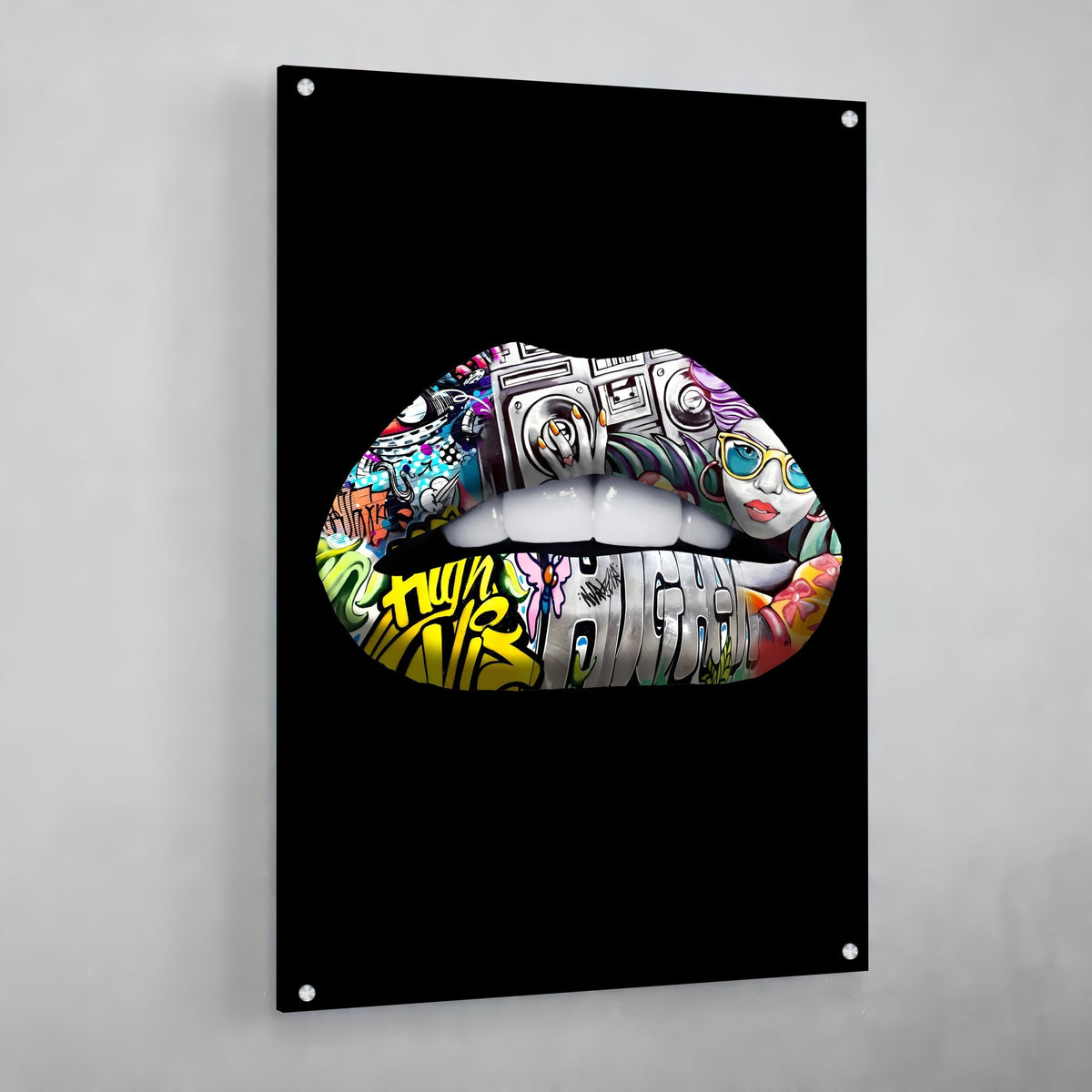 Lips Canvas Wall Art - The Trendy Art
