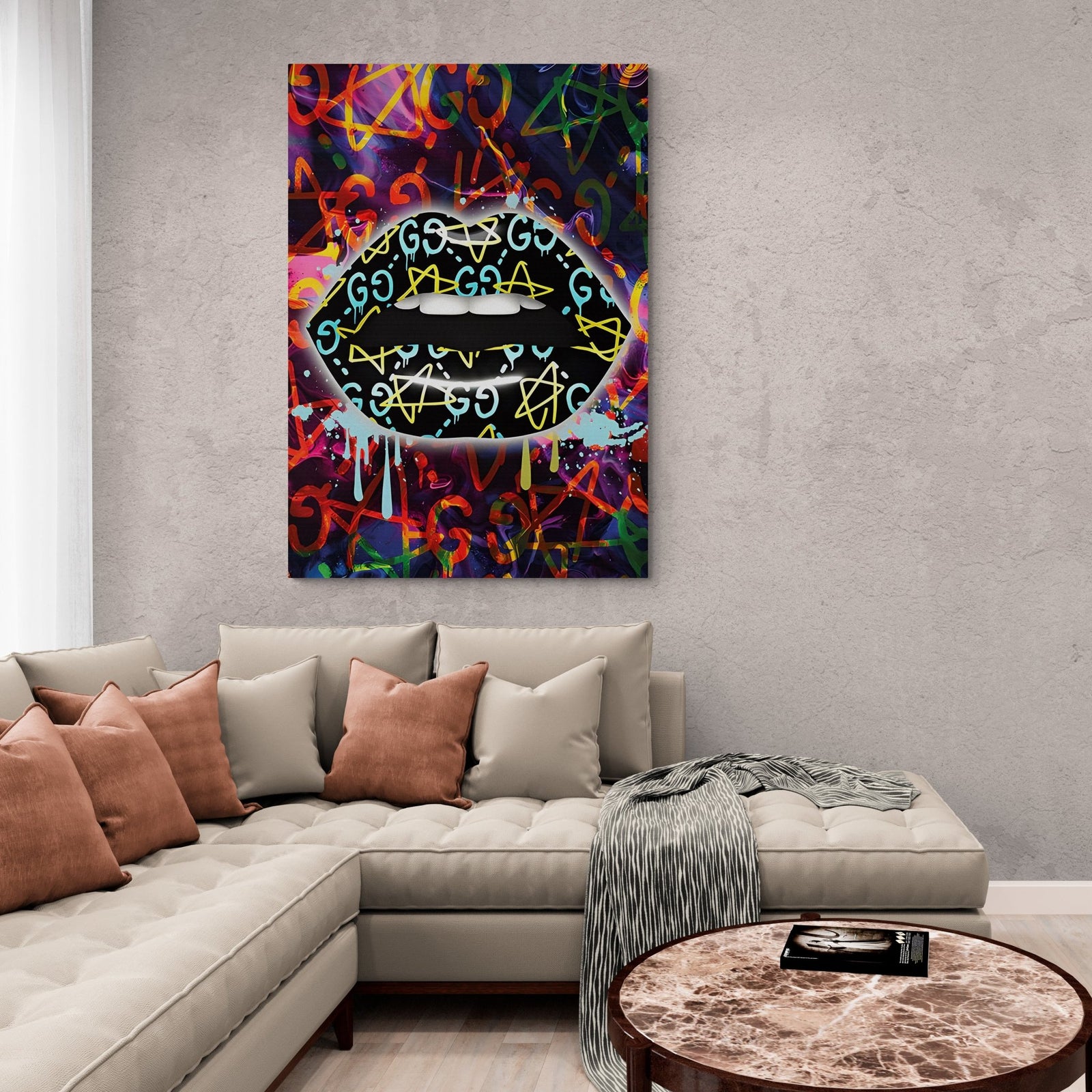 Lips Wall Art - The Trendy Art