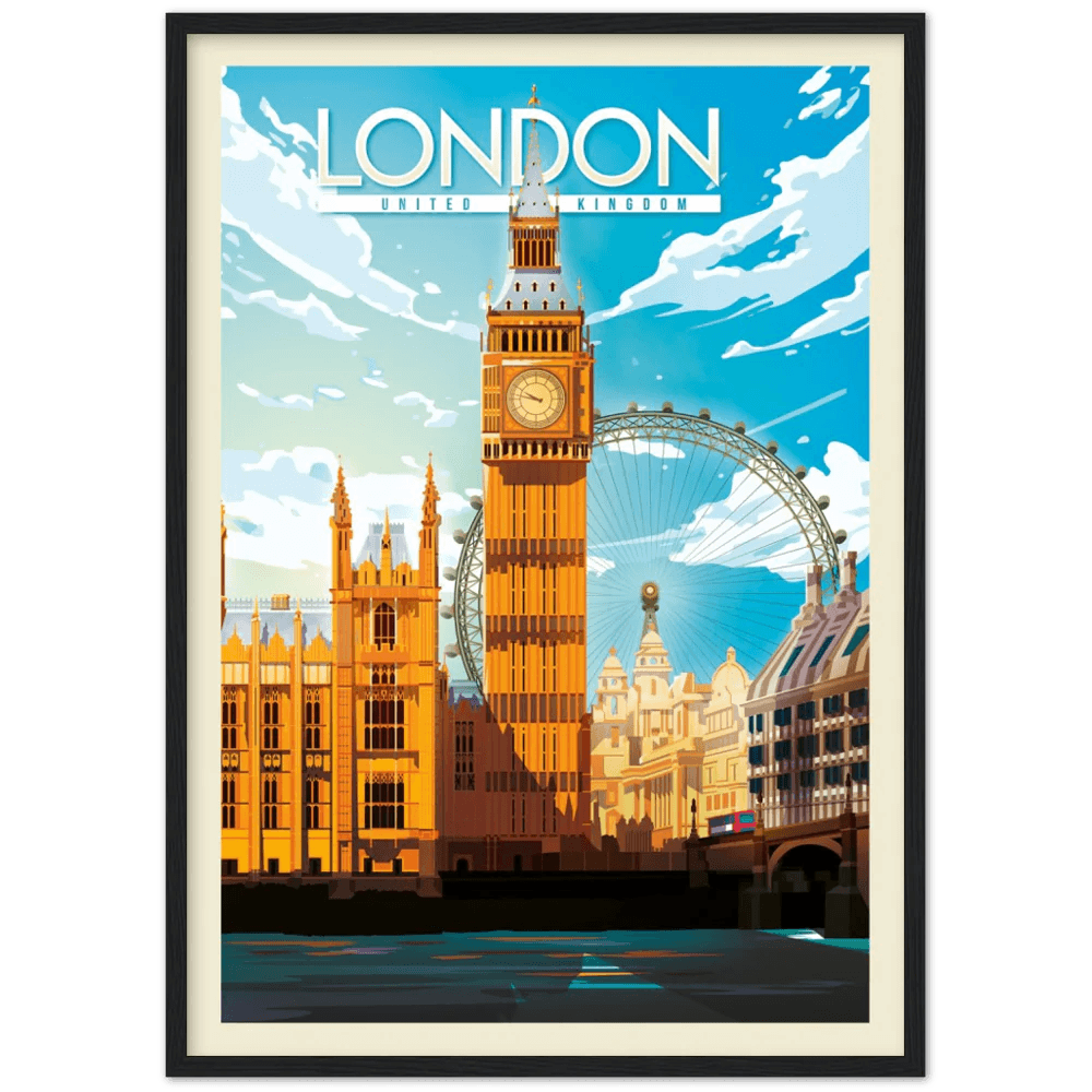 London Retro Wall Art - The Trendy Art