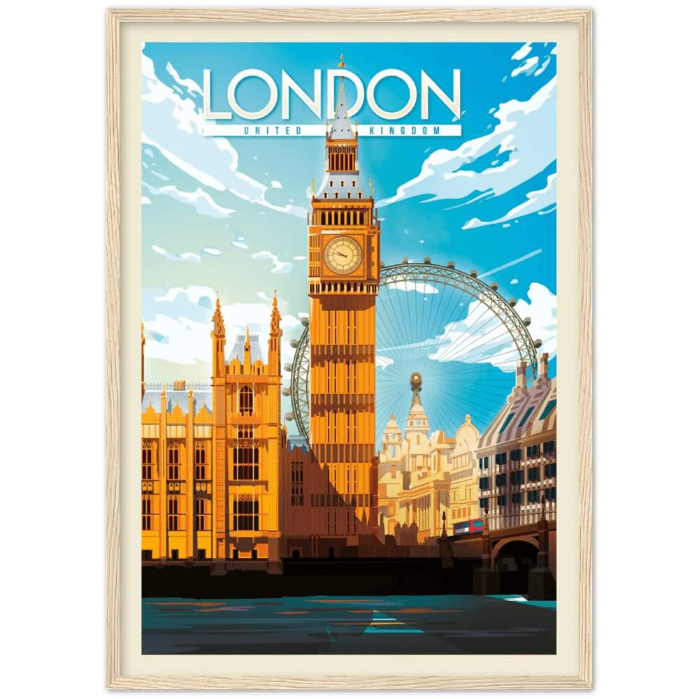 London Retro Wall Art - The Trendy Art