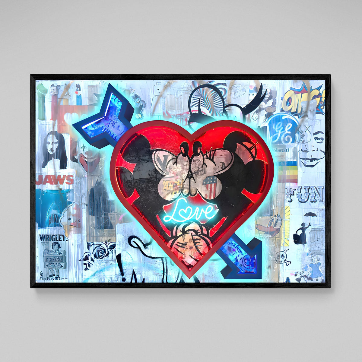 Love Cartoons Pop Art Canvas - The Trendy Art
