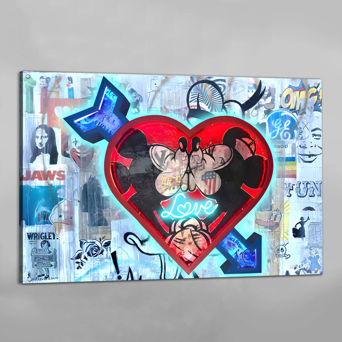 Love Cartoons Pop Art Canvas - The Trendy Art