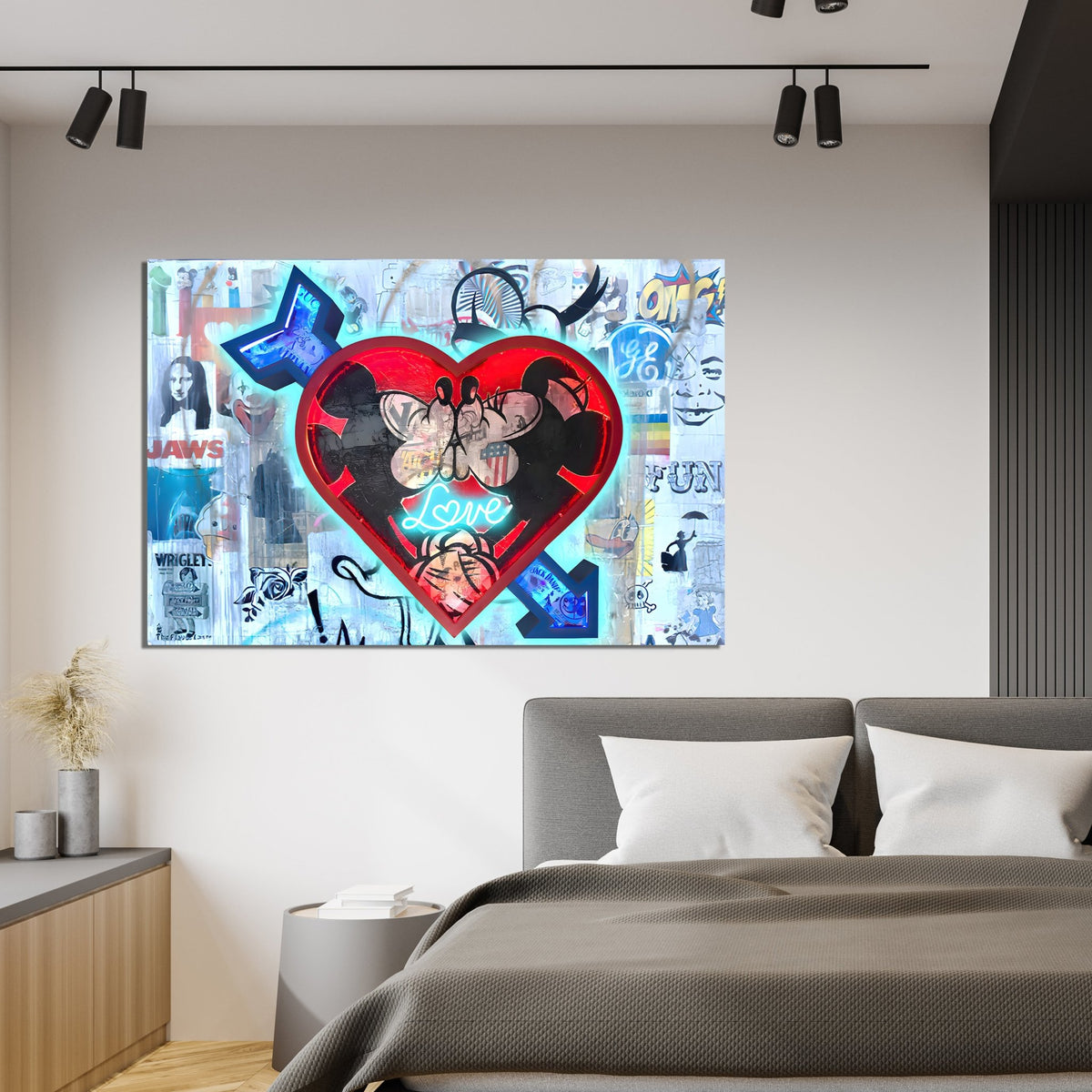 Love Cartoons Pop Art Canvas - The Trendy Art