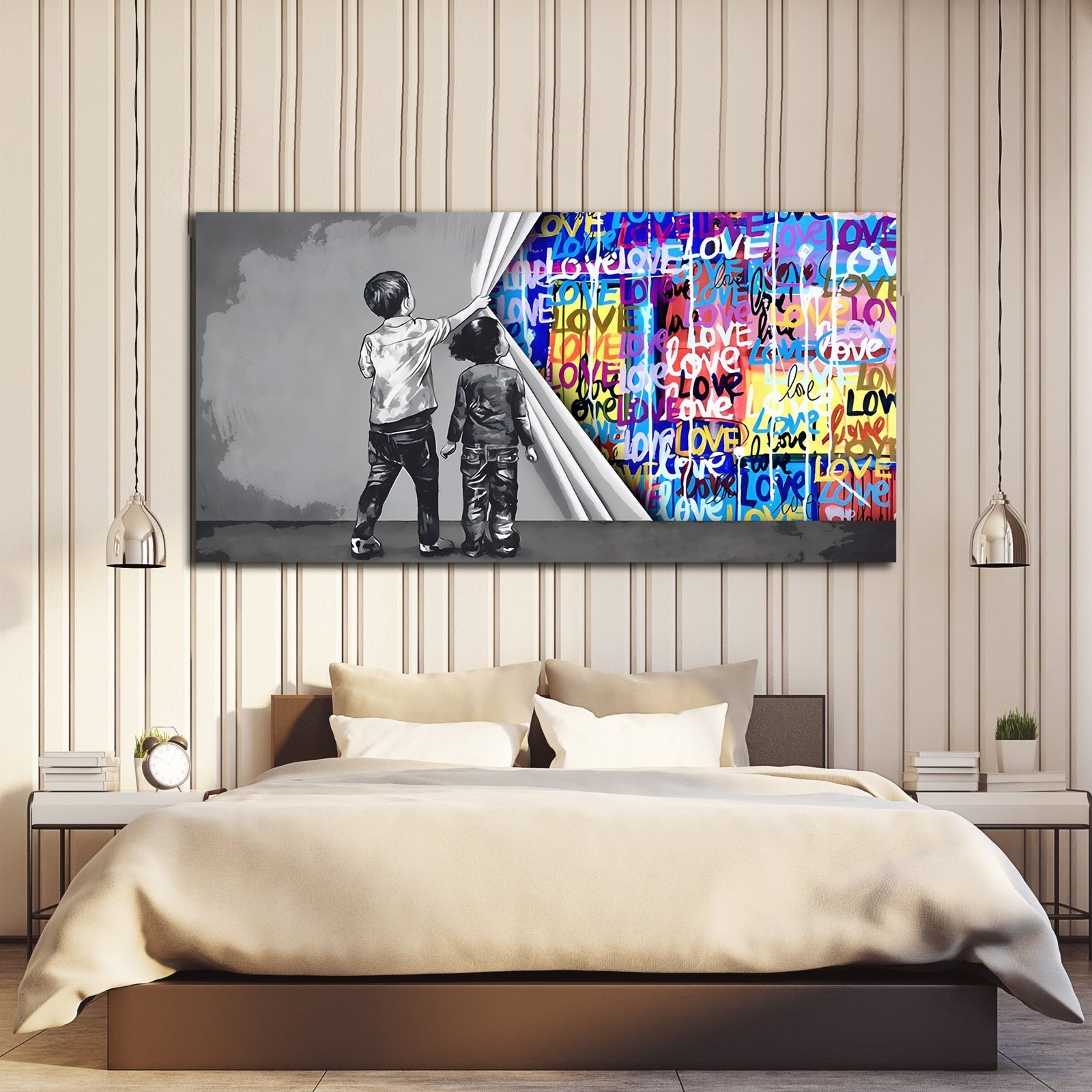 Love Graffiti Wall Art - The Trendy Art
