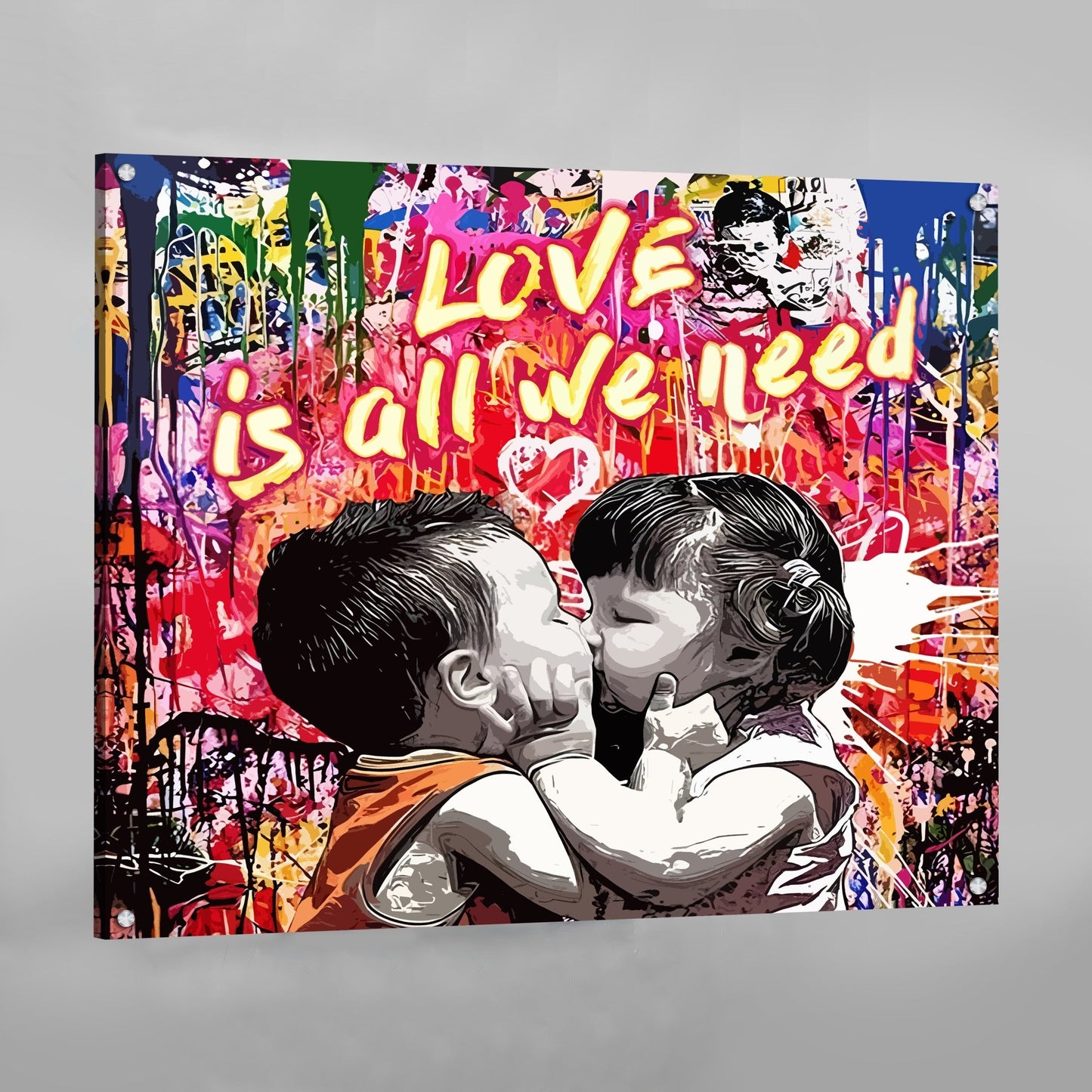 Love Is All We Need Canvas Wall Art - The Trendy Art