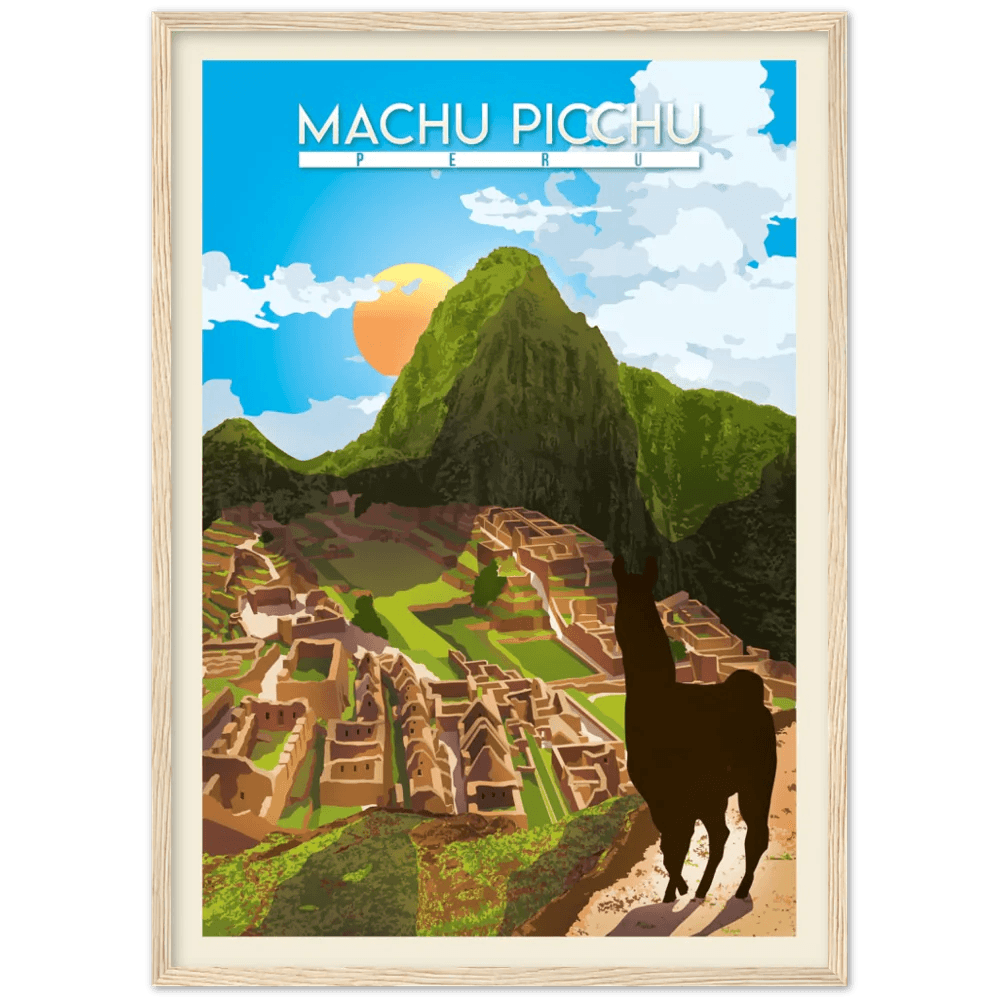 Machu Picchu Retro Wall Art - The Trendy Art