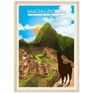 Machu Picchu Retro Wall Art - The Trendy Art