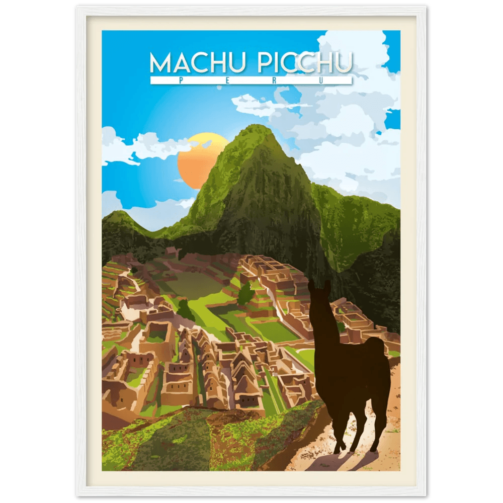 Machu Picchu Retro Wall Art - The Trendy Art