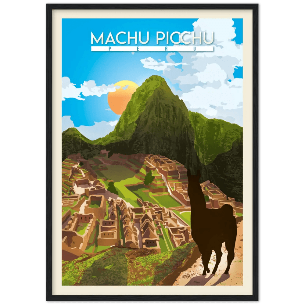 Machu Picchu Retro Wall Art - The Trendy Art