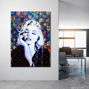 Marilyn Monroe Graffiti Wall Art - The Trendy Art