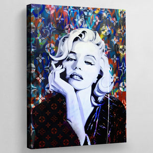 Marilyn Monroe Graffiti Wall Art - The Trendy Art