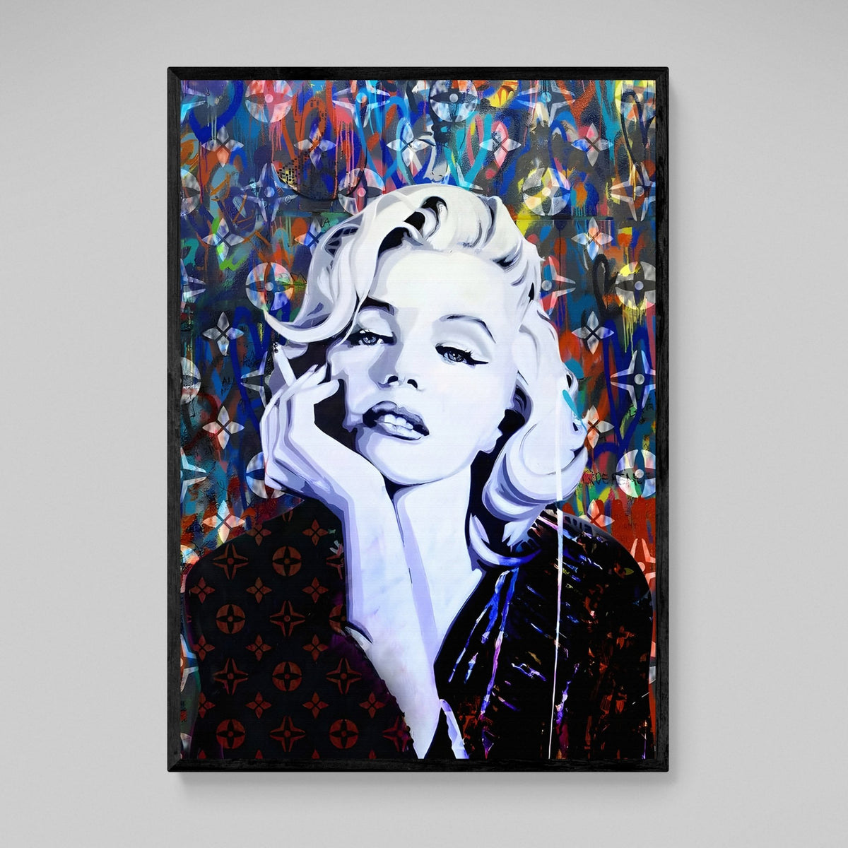 Marilyn Monroe Graffiti Wall Art - The Trendy Art
