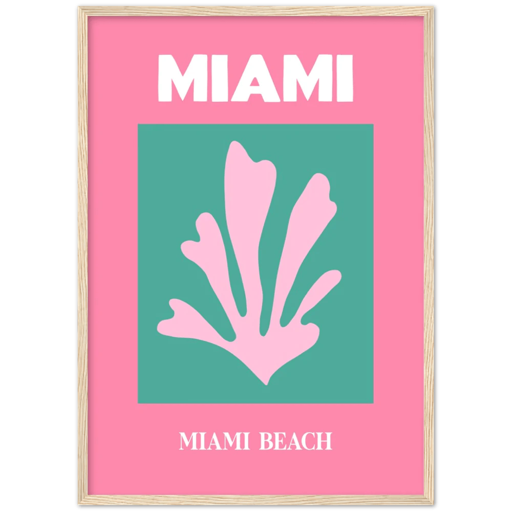 Miami Retro Wall Art - The Trendy Art