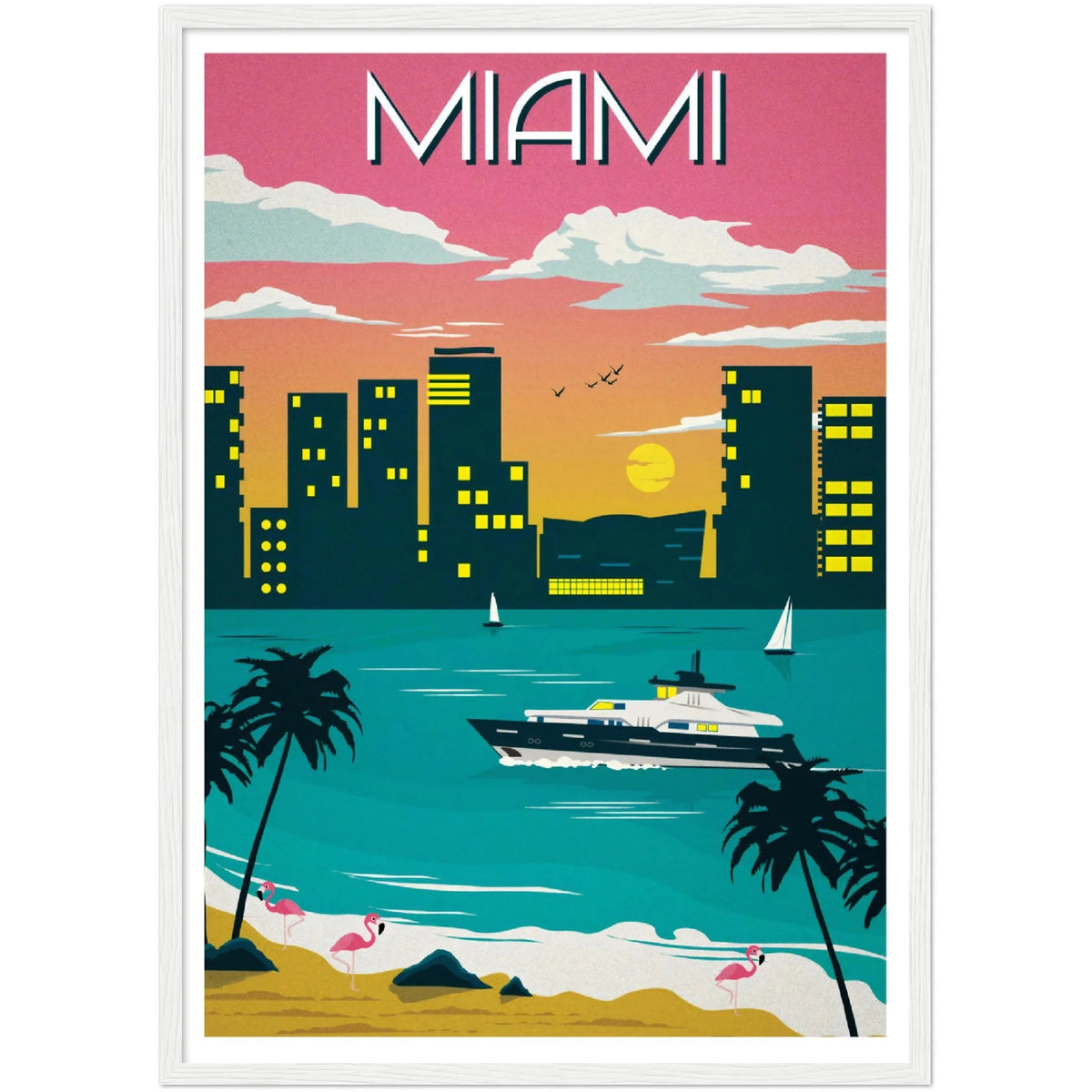 Miami Wall Art - The Trendy Art